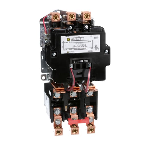 Square-D / Schneider - Square D 8536SFO1V02S 110/120 VAC 135 Amp 100 Hp 3-Pole Open Type Full Voltage Non-Reversing Magnetic Starter