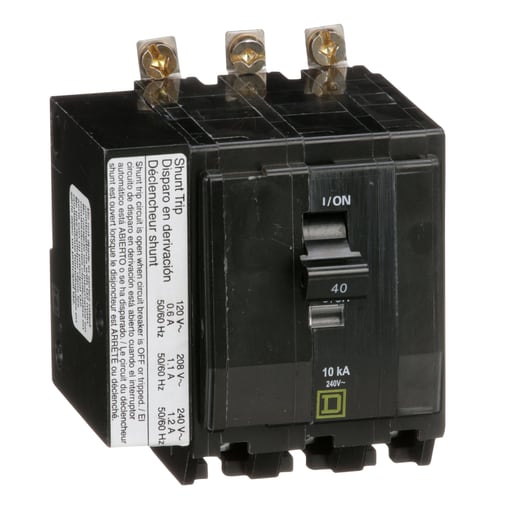 Square-D / Schneider - Square D QOB3401021 240 Volt 40 Amp Miniature Circuit Breaker