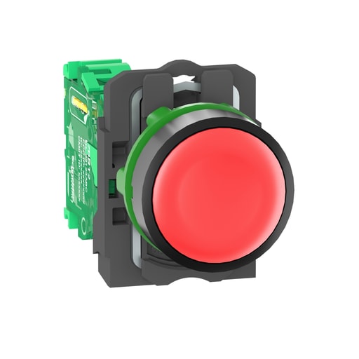 Square-D / Schneider - Square D ZB5RTA4 22 mm Red Plastic Wireless/Batteryless Push Button Transmitter