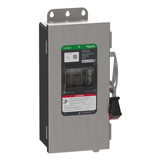 Square-D / Schneider - Square D VH361DSGL SAFETY SWITCH, F 3P 600V 30A 304SS N4X W/GRD LUG