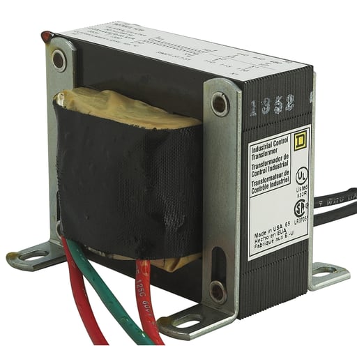 Square-D / Schneider - Square D 9070EL1D9 50 VA 480 Volt Primary 120 Volt Secondary 1-Phase Transformer with Lead