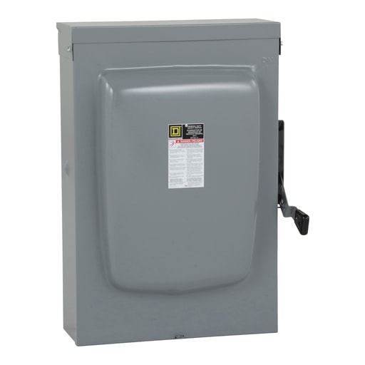 Square-D / Schneider - Square D D325NTR 240 Volt 400 Amp 3-Pole 4-Wire NEMA 3R Fusible General Duty Safety Switch