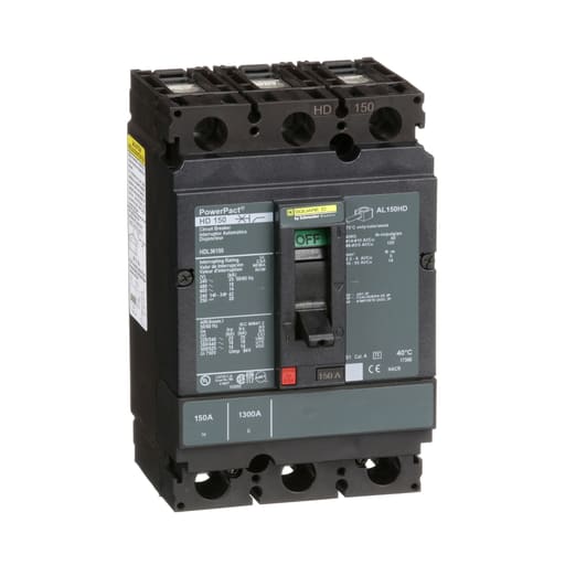 Square-D / Schneider - Square D HDL36150 600 Volt 150 Amp Molded Case Circuit Breaker