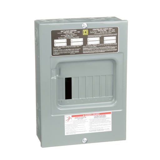 Square-D / Schneider - Square D QO816L100S Load Center MLO 100A 120/240V 1Ph 8SP NEMA-1