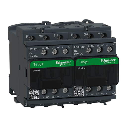 Square-D / Schneider - Square D LC2D12BL 575 VAC 12 Amp 3-Pole 1NO 1NC Screw Terminal Full Voltage Reversing IEC Contactor
