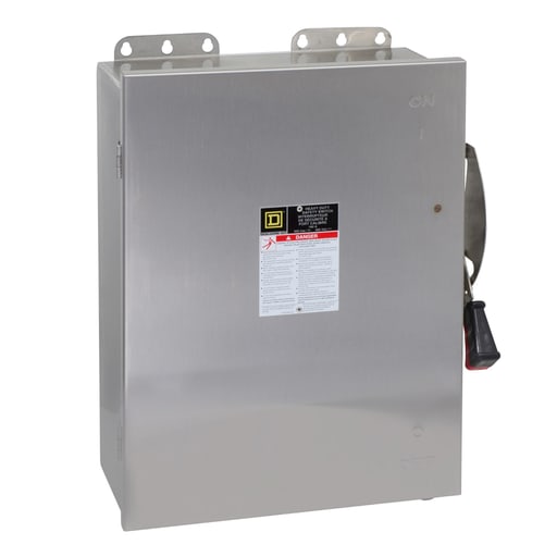 Square-D / Schneider - Square D HU463DS 600 VAC 100 Amp 4-Pole Non-Fusible Heavy Duty Safety Switch