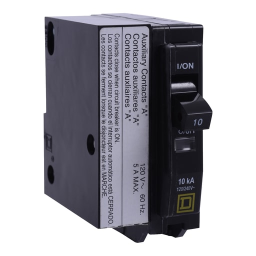 Square-D / Schneider - Square D QO1201200 Miniature Circuit Breaker 20A 120/240V 1P , Plug-On