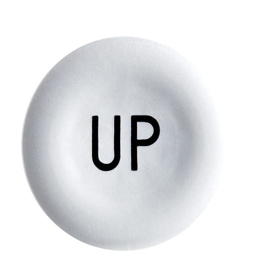 Square-D / Schneider - Square D ZBA343 22 mm Black/White Round Flush Push Button Cap