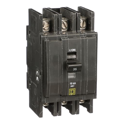 Square-D / Schneider - Square D QOU335 3-Pole 35 Amp 240 Volt Thermal Magnetic/Common Trip Miniature Circuit Breaker