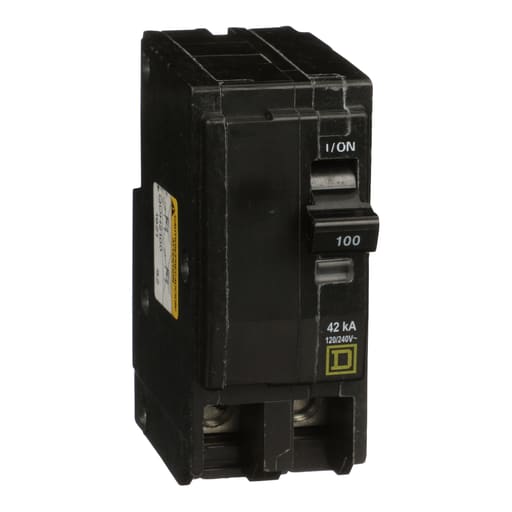 Square-D / Schneider - Square D QOH2100 Miniature Circuit Breaker 100A 120/240V 3Ph 2P , Plug-On