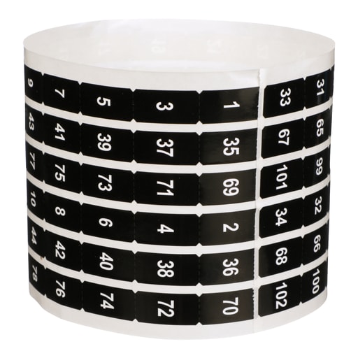 Square-D / Schneider - Square D NF102OE 1 to 102 Odd/Even Panelboard Circuit Number Strip