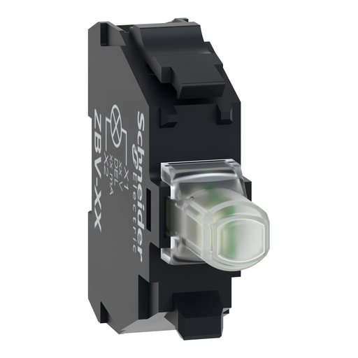 Square-D / Schneider - Square D ZBVBG1 22 mm 24 to 120 VAC/VDC White Push Button Light Module