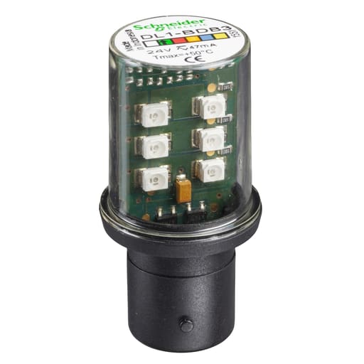 Square-D / Schneider - Square D DL1BDB3 24 VAC/VDC Green Steady-On LED Bulb