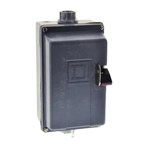 Square-D / Schneider - Square D 2510MCW1 230 VAC 27 Amp 3 Hp 2-Pole NEMA 4/4X Non-Reversing Manual Starter