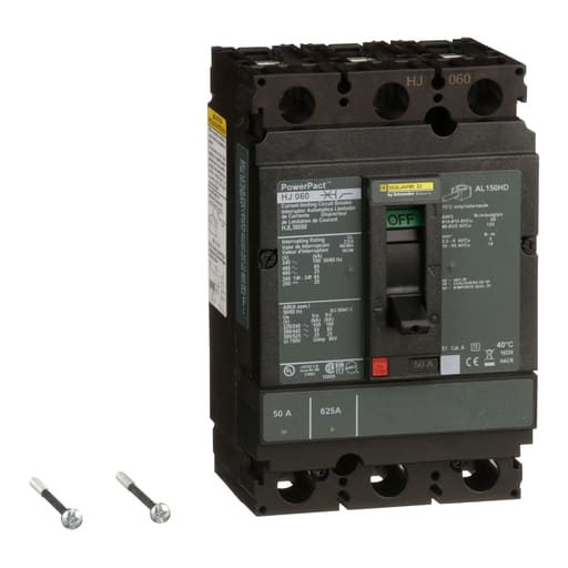 Square-D / Schneider - Square D HJL36050 600 Volt 50 Amp Molded Case Circuit Breaker