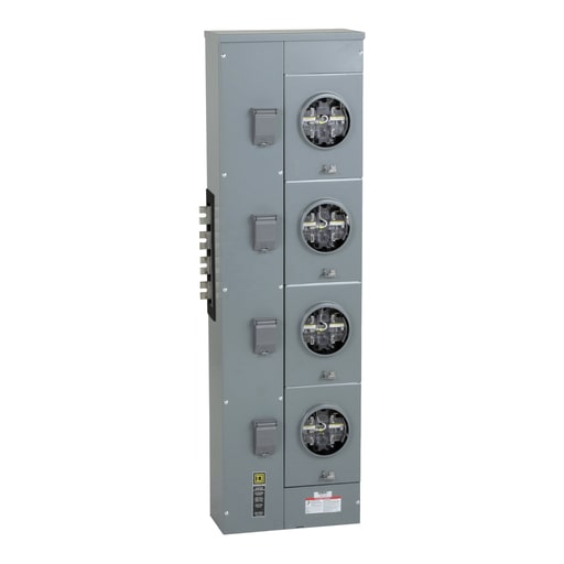 Square-D / Schneider - Square D EZML314225 208 Star/120 VAC 225 Amp 3-Phase 4-Wire Ringless Meter Center Branch Unit