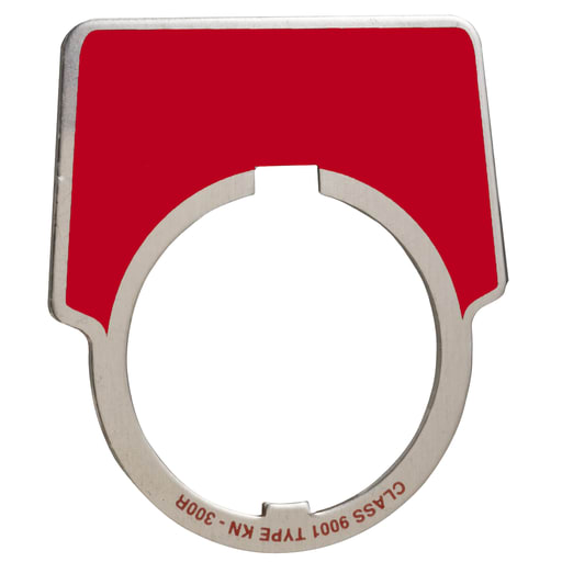 Square-D / Schneider - Square D 9001KN300R 44 x 50 mm Aluminum Silver Blank Push Button Standard Legend Plate