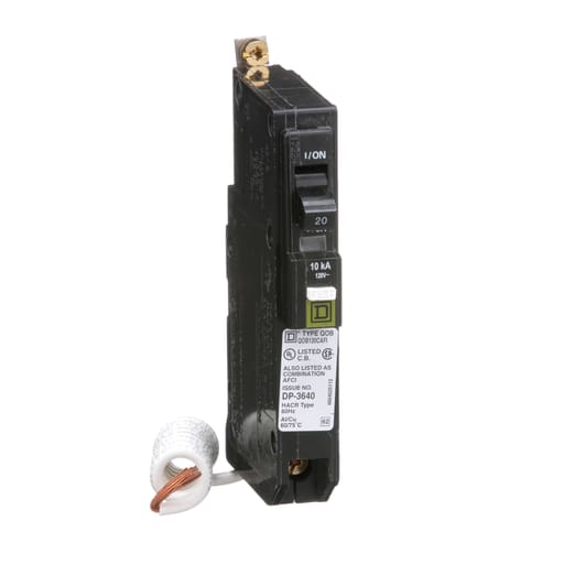 Square-D / Schneider - Square D QOB120CAFI Arc-Fault Circuit Breaker 20A 120V 1Ph , Bolt-On