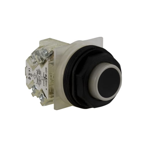 Square-D / Schneider - Square D 9001SKR3BH13 30 mm 600 VAC Momentary 1NO 1NC Black Lens Plastic Bezel Non-Illuminated Push Button