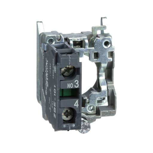 Square-D / Schneider - Square D ZB4BZ101 Harmony, 22mm Push Button, XB4B Operators, Contact Block w/ Mounting Collar, 1 NO, Screw Clamp Terminal