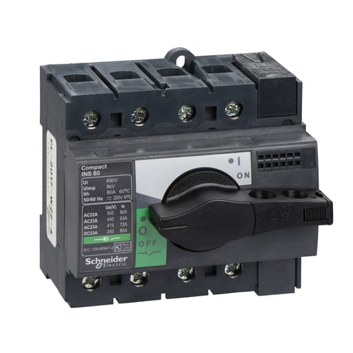 Square-D / Schneider - SQD 28905 NON-AUTOMATIC SWITCH INTERPACT INS80 4P