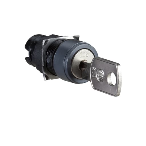 Square-D / Schneider - Square D ZB6AGA 16 mm 2-Position Maintained Key Non-Illuminated Selector Switch Operator