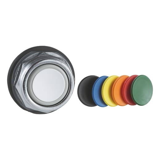 Square-D / Schneider - Square D 9001KRD1UH1 30 mm 600 VAC 1NO 1NC Metal Bezel Non-Illuminated Push Button