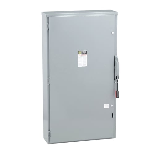 Square-D / Schneider - Square D H365NR 600 VAC 400 Amp 3-Pole Class H/J/K/L/R Fusible Heavy Duty Safety Switch