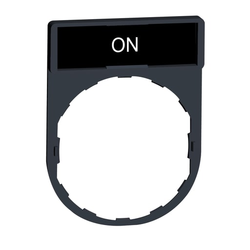 Square-D / Schneider - Square D ZBY2311 8 x 27 mm Black/Red On Marking Standard Legend Holder