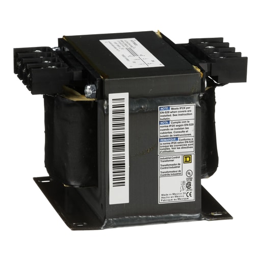 Square-D / Schneider - Square D 9070T500D3 500 VA 208 VAC Primary 120 VAC Secondary 1-Phase Control Transformer