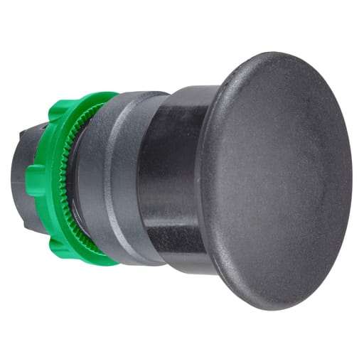 Square-D / Schneider - Square D ZB5AC2 22 mm Black Round Momentary Mushroom Push Button Operator