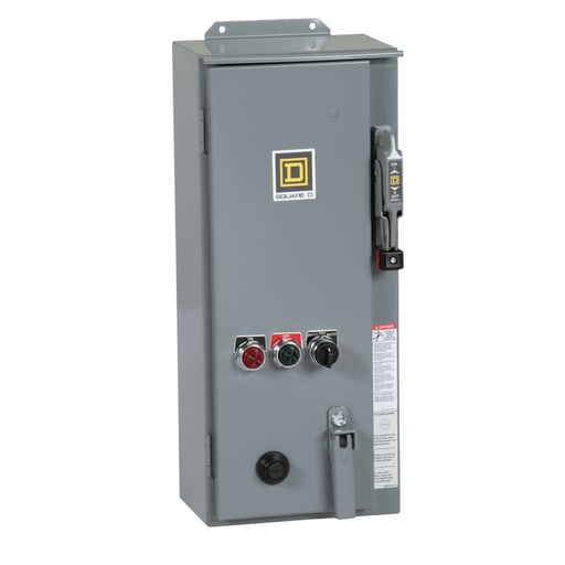 Square-D / Schneider - Square D 8538SCASP5 208/240 VAC 27 Amp 3 to 7.5 Hp NEMA 12 Full Voltage Non-Reversing Combination Starter