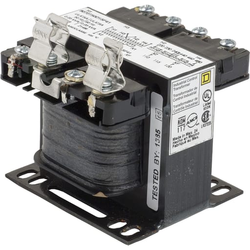 Square-D / Schneider - Square D 9070T50D1SF41 50 VA 240 x 480 VAC Primary 110/115/120 VAC Secondary 1-Phase Control Transformer