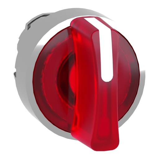 Square-D / Schneider - Square D ZB4BK1543 22 mm 3-Position Red Momentary/Maintained/Momentary Lever Illuminated Selector Switch Operator