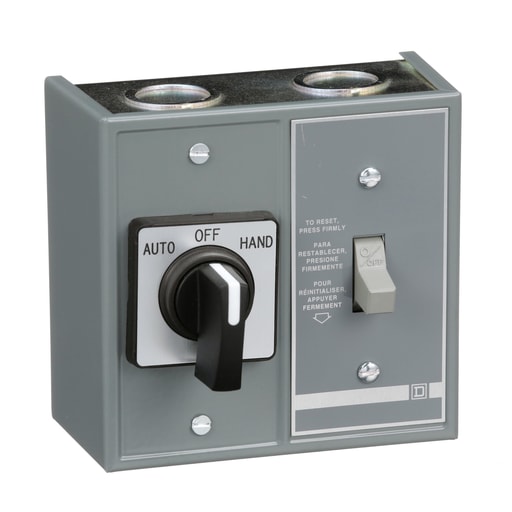 Square-D / Schneider - Square D 2510FG71 277 VAC 16 Amp 1 Hp 1-Pole NEMA 1 Surface Mount Non-Reversing Manual Starter