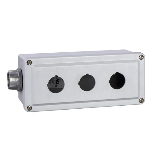 Square-D / Schneider - Square D 9001SKY3 30 mm 3-Hole 1-Row Vertical Polymeric NEMA 1/3/4/4X/13 Control Station Enclosure