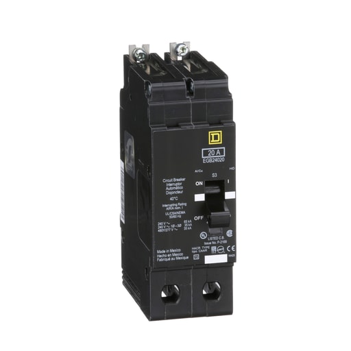 Square-D / Schneider - Square D EGB24020 480Y/277 Volt 20 Amp Miniature Circuit Breaker