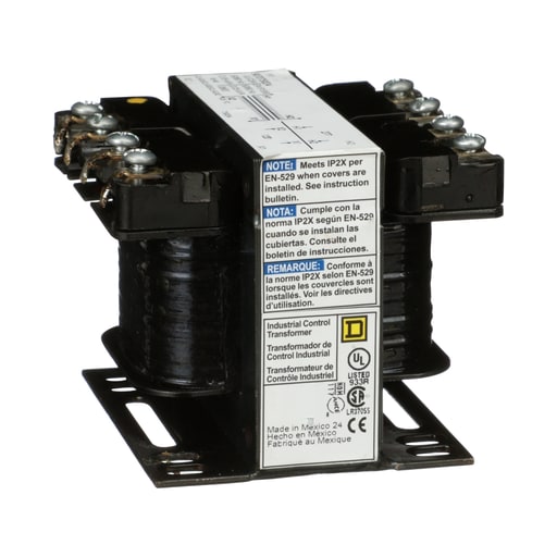 Square-D / Schneider - Square D 9070T50D4 50 VA 277 VAC Primary 120 VAC Secondary 1-Phase Control Transformer