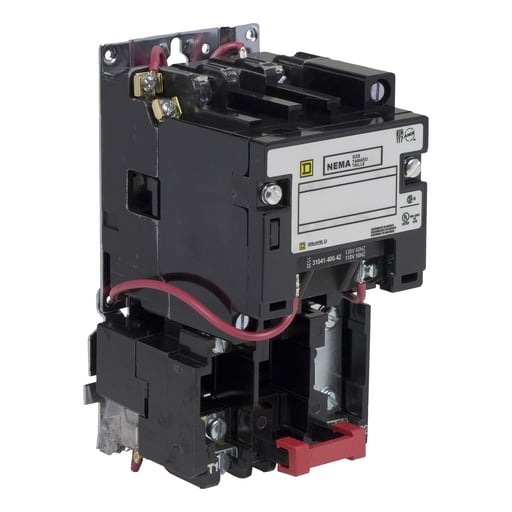 Square-D / Schneider - Square D 8536SCO1V02S 110/120 VAC 27 Amp 3 Hp 2-Pole Open Type Full Voltage Non-Reversing Magnetic Starter