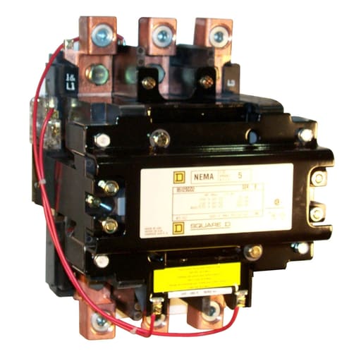 Square-D / Schneider - Square D 8502SGO1V02S 110/120 VAC 270 Amp 2-Pole Open Type Full Voltage Non-Reversing Magnetic Contactor