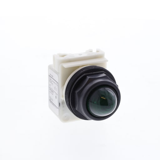 Square-D / Schneider - Square D 9001SKP1G9 30 mm 120 VAC Green Lens Plastic Bezel Incandescent Standard Octagonal Pilot Light