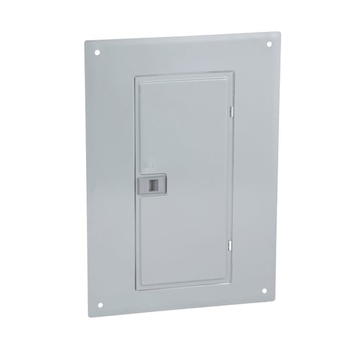 Square-D / Schneider - Square D QOC24UF Load Center Cover, 24 Circuits, Flush-Mount, NEMA-1, Gray