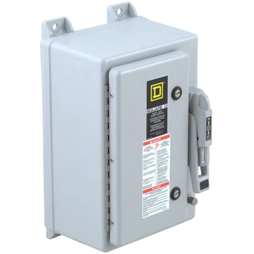 Square-D / Schneider - Square D H362DF 600 VAC 60 Amp 3-Pole Class H/J/K/L/R Fusible Heavy Duty Safety Switch