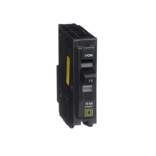 Square-D / Schneider - Square D QO115HM 1-Pole 15 Amp 120/240 Volt Plug-On Thermal Magnetic Miniature Circuit Breaker