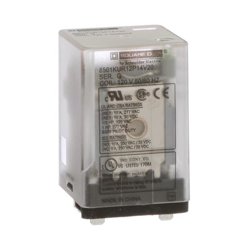 Square-D / Schneider - SQD 8501KUR12P14V20 Plug in relay,