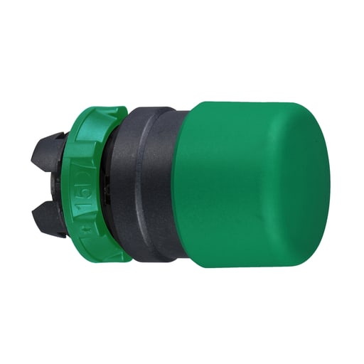 Square-D / Schneider - Square D ZB5AC34 22 mm Green Round Momentary Mushroom Push Button Operator