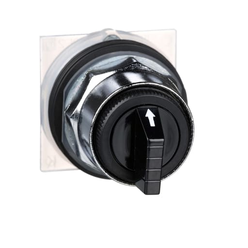 Square-D / Schneider - Square D 9001KS46B 30 mm 3-Position Black Maintained Knob Non-Illuminated Selector Switch Operator