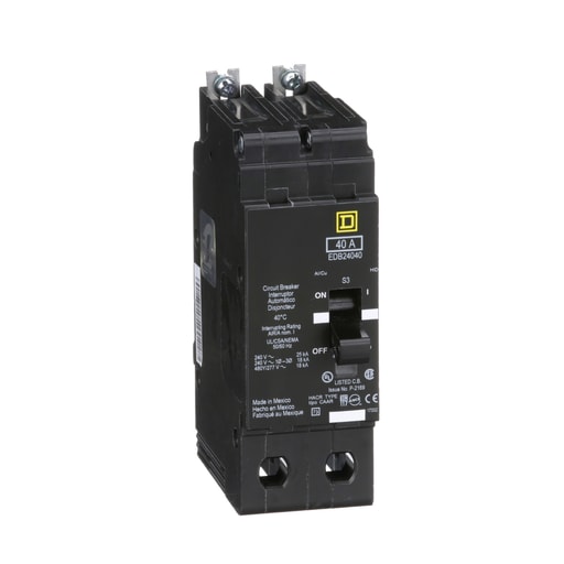 Square-D / Schneider - Square D EDB24040 480Y/277 Volt 40 Amp Miniature Circuit Breaker