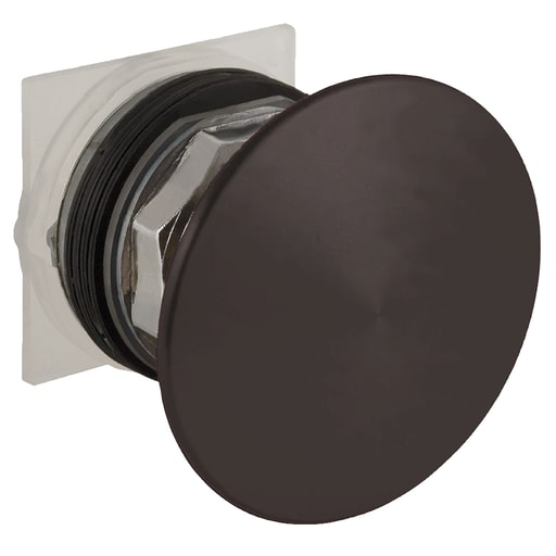 Square-D / Schneider - Square D 9001KR25BM 30 mm Black Body Metal Bezel Momentary Mushroom Round Non-Illuminated Push Button Operator