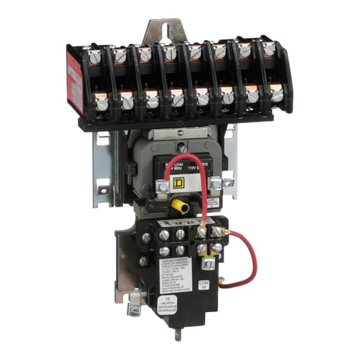 Square-D / Schneider - Square D 8903LXO80V02 110/120 VAC 30 Amp 8-Pole 8NO Open Type Mechanically Held Lighting Contactor